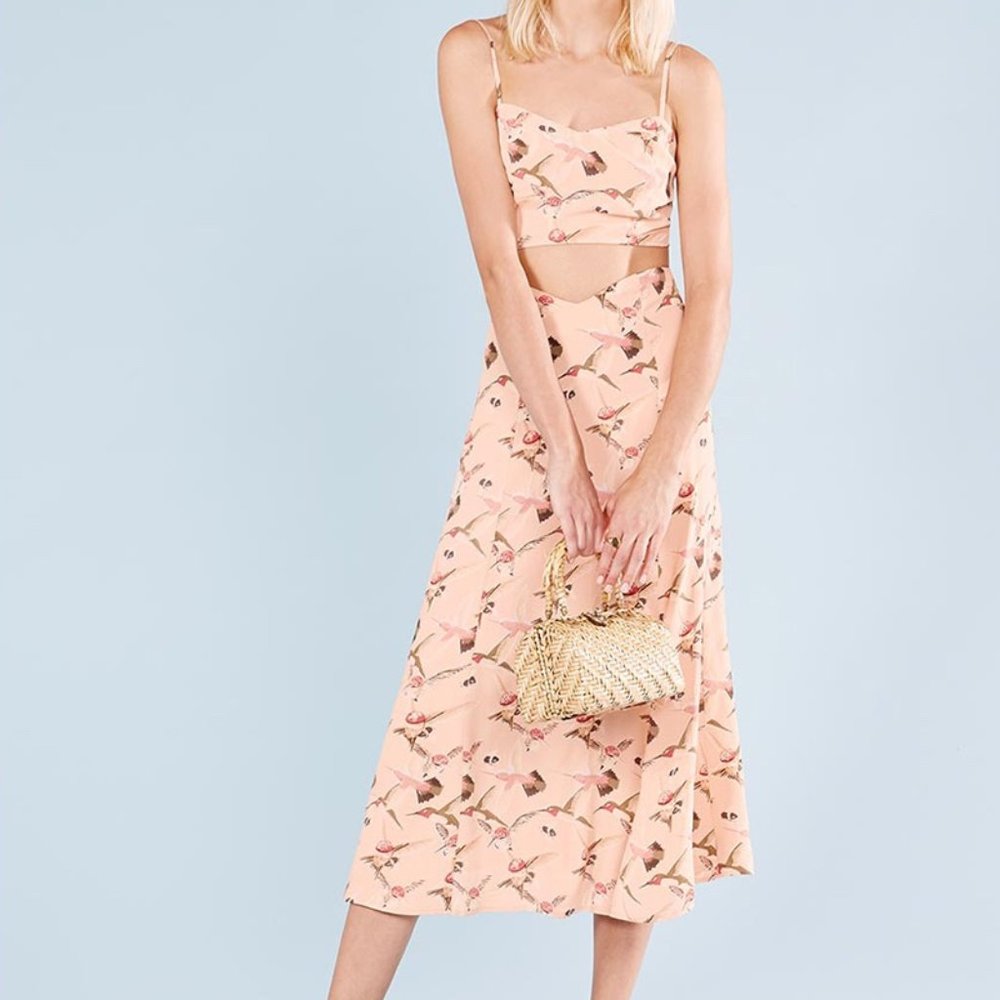 Light Pink Reformation Two Set Lady Bird Print Azaela